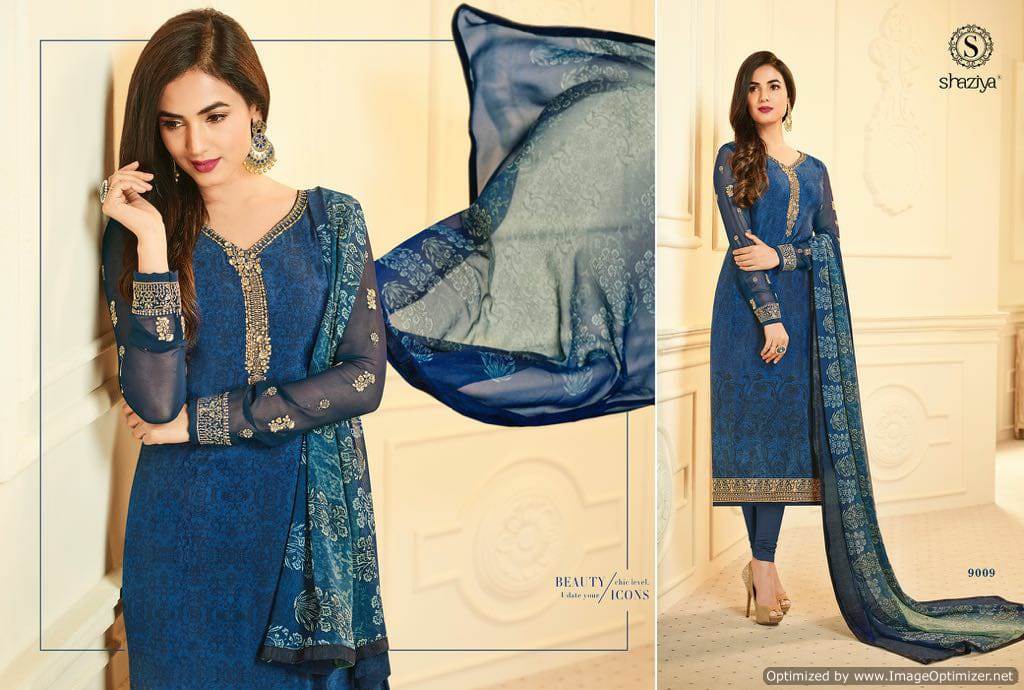 Saziya Garden Crape 98 Heavy Crape Designer Salwar Suits